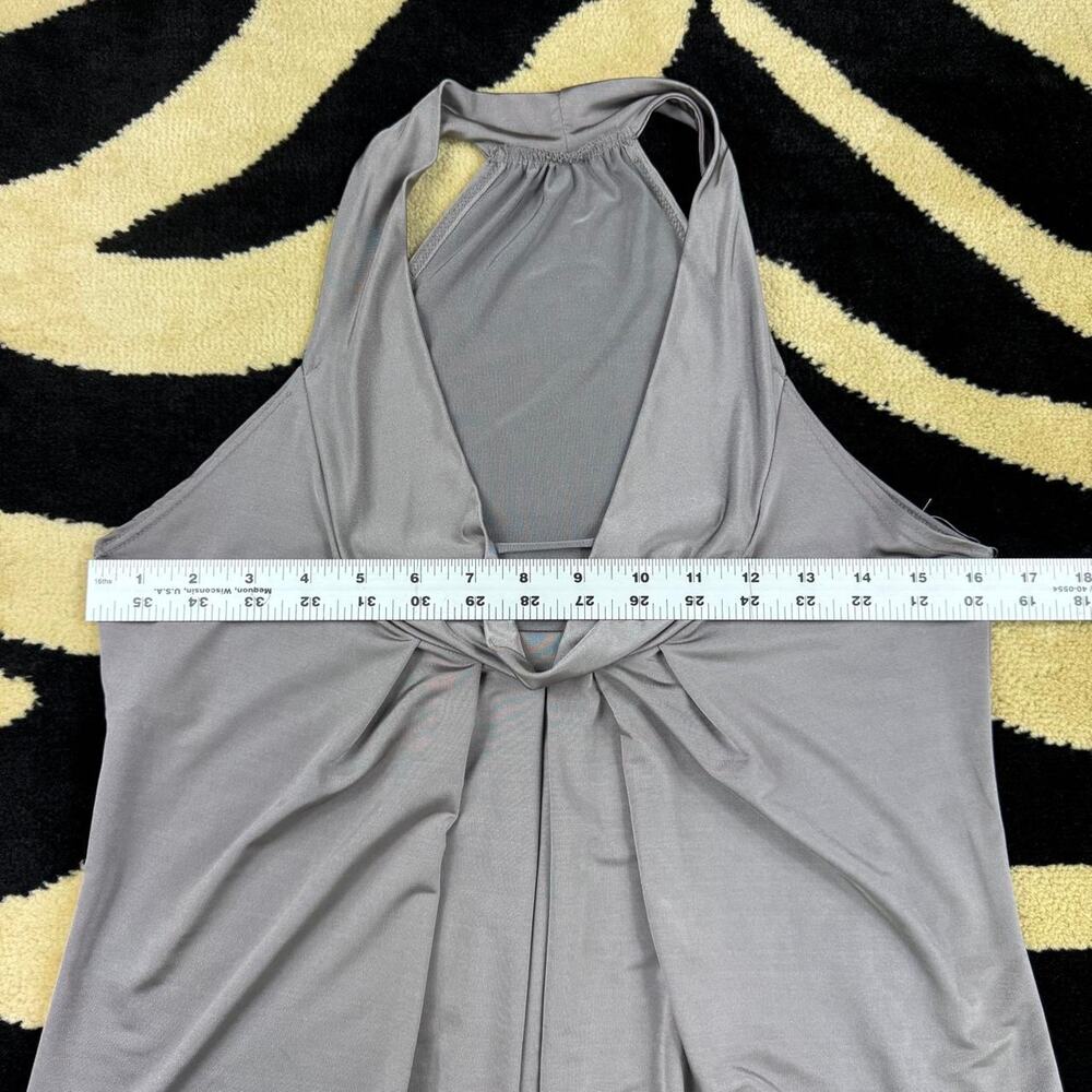 ★ Y2K Misope Gray Halter Neck Top ★ - Picture 4 of 5